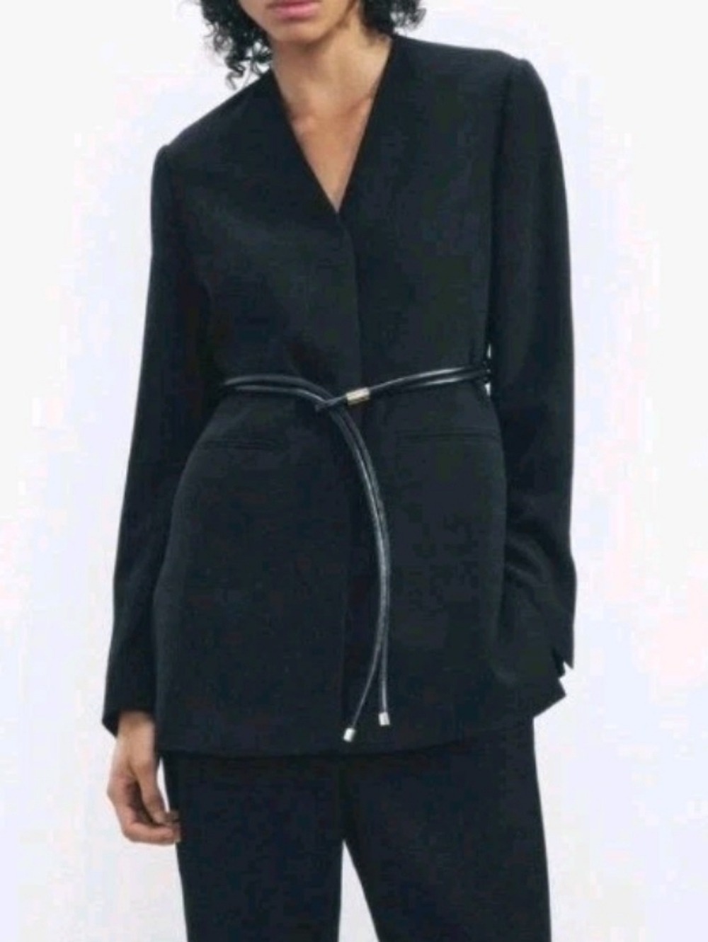 Zara Women's Size Medium Black Blazer Jacket Msrp $129